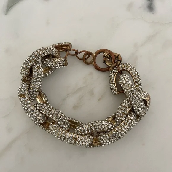 J Crew Crystal Bracelet - Picture 1 of 7